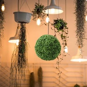 Artificial Topiary Ball Decorative Faux Boxwood Lifelike Plant Decor